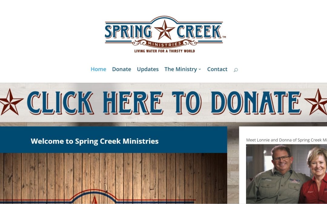 Spring Creek Ministries’ New Website